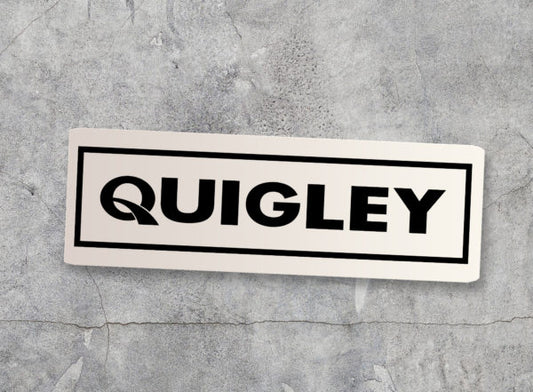 Boxed Quigley Sticker